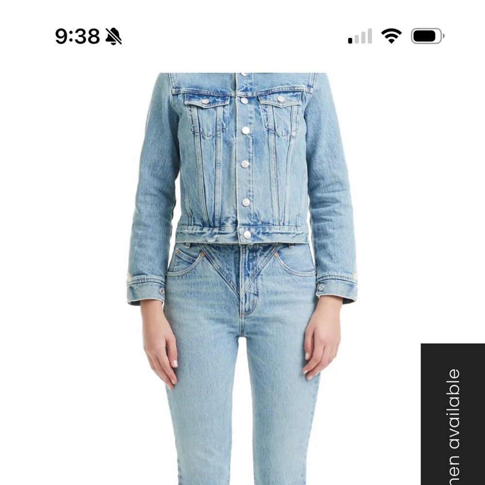 Agolde Light Blue Jean Jacket - Picture 5 of 6